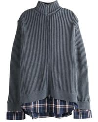 Balenciaga - Layered Zipped Sweater - Lyst