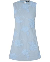 ROTATE BIRGER CHRISTENSEN - Floral Embroidered Mini Dress - Lyst