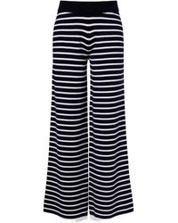 Jardin Des Orangers - Striped Cashmere Wide-Leg Pants - Lyst
