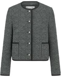 Dior - Macrocannage Cropped Jacket - Lyst