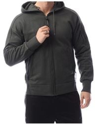 C.P. Company - Diagonal Raised Fleece Lens Full-Zip Hoodie - Lyst