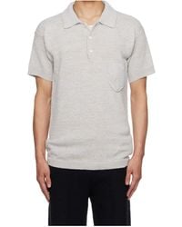 Maison Margiela - Short-Sleeved Knitted Polo Shirt - Lyst
