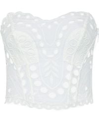 Charo Ruiz - Kai Broderie-Anglaise Corset Top - Lyst