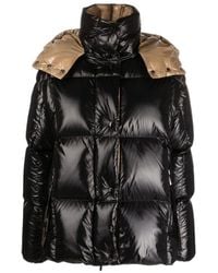 Moncler - High-Collar Long-Sleeved Down Jacket - Lyst