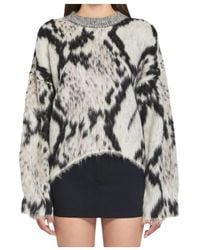 The Attico - Python-Print Sweater - Lyst