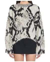 The Attico - Python-Print Sweater - Lyst