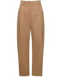 Alberta Ferretti - Cotton Gabardine Balloon Pants - Lyst