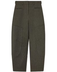 Ganni - Mouline Curved Trousers - Lyst