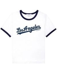 Sporty & Rich - X The La Dodgers Logo Printed Crewneck T-Shirt - Lyst