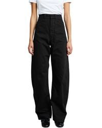 Lemaire - High-Waisted Curved Jeans - Lyst