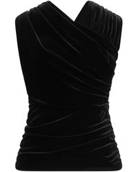 Ganni - Solid-Color Sleeveless Vest - Lyst