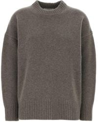 Co. - Oversized Crew Neck Knitted Sweater - Lyst
