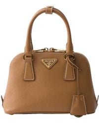 Prada - Zip-Up Top Handle Bag - Lyst
