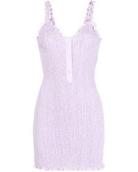 Alexander Wang - Ruffled Shirred Minidress - Lyst