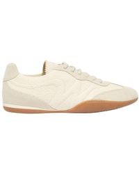 Weekend by Maxmara - Grain Leather Flat Sneakers - Lyst