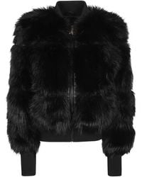 Patrizia Pepe - Faux-Fur Bomber Jacket - Lyst