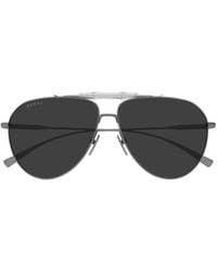 Gucci - Eyewear	Aviator Frame Sunglasses - Lyst