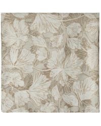 Brunello Cucinelli - Floral-Printed Square Scarf - Lyst