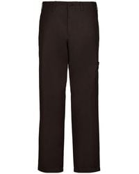 Stone Island - Logo Patch Straight-Leg Trousers - Lyst