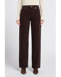 7 For All Mankind - Stovepipe Belt-Loop Corduroy Trousers - Lyst