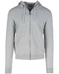 EA7 - Hooded Casual Jacket - Lyst