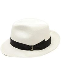 Borsalino - Federico Ribbon-Detail Straw Hat - Lyst