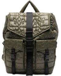 Ganni - Quilted Backpack - Lyst