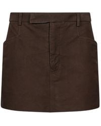 Rick Owens - Belt Loop Midi Skirt - Lyst
