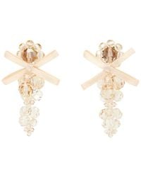 Simone Rocha - Embellished Bow Earrings - Lyst