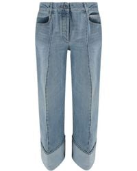 Bottega Veneta - Turn-Up Hem Denim Jeans - Lyst
