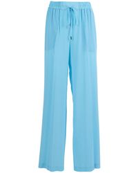 Ermanno Scervino - Drawstring Silk Trousers - Lyst