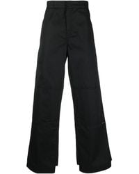 Palm Angels - Logo Detailed Straight-Leg Trousers - Lyst