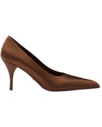 Prada - Pointed Toe Slip-On Pumps - Lyst
