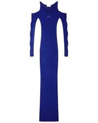 Off-White c/o Virgil Abloh - Cut-Out Long-Sleeved Dress - Lyst