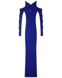 Off-White c/o Virgil Abloh - Cut-Out Long-Sleeved Dress - Lyst