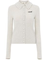 Chloé - Long-Sleeved Cardigan - Lyst