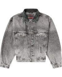 DIESEL - D-Denver Collar Denim Jacket - Lyst