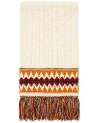 Loro Piana - Cashmere Geometric Jacquard Scarf - Lyst
