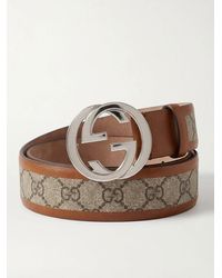 Gucci - Printed Double G Belt - Lyst