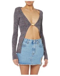 Gcds - Glittered V-Neck Cardigan - Lyst
