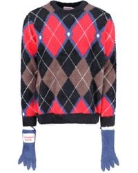 charlesjeffreyloverboy - Charles Jeffrey Loverboy Argyle Knit Sweater - Lyst