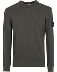 Stone Island - Long Sleeve Logo Patch Sweatshirt - Lyst