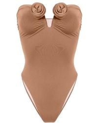 LaRevêche - Alya Floral-Appliqué Swimsuit - Lyst