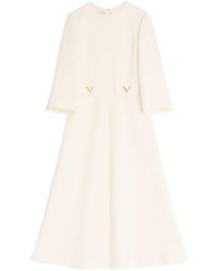 Valentino - Vlogo Midi Dress - Lyst