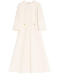 Valentino - Round Neck Dress - Lyst