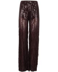 FEDERICA TOSI - Sequin Straight-Leg Pants - Lyst