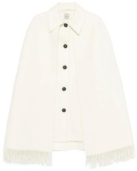TOTEME - Lapel Long-Sleeved Coat - Lyst