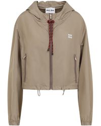 Miu Miu - Polyester Jacket - Lyst
