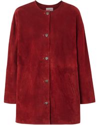 Loulou de Saison - Waren Single-Breasted Suede Coat - Lyst