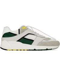 Saint Laurent - Leather-Trim Bump Sneakers - Lyst